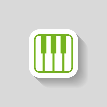 Pictograph of music keyboardのイラスト素材