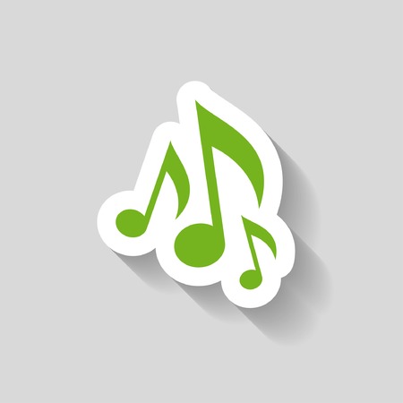 Pictograph of music noteのイラスト素材