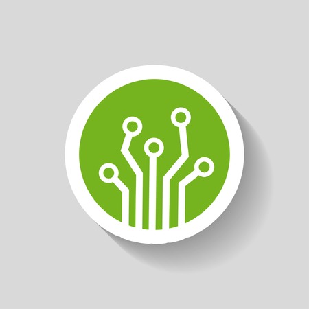 Pictograph of circuit boardのイラスト素材