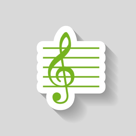 Pictograph of music keyのイラスト素材