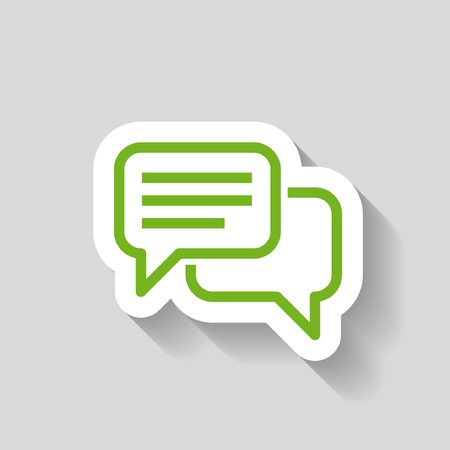 Pictograph of message or chatのイラスト素材