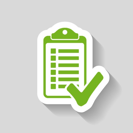 Pictograph of checklistのイラスト素材