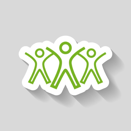 Pictograph of success teamのイラスト素材