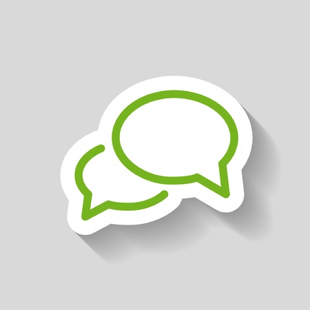 Pictograph of message or chatのイラスト素材