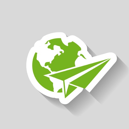 Pictograph of airplaneのイラスト素材