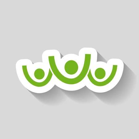 Pictograph of success teamのイラスト素材