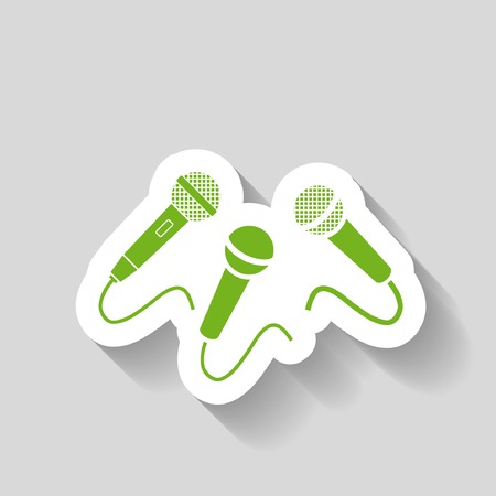 Microphone iconのイラスト素材