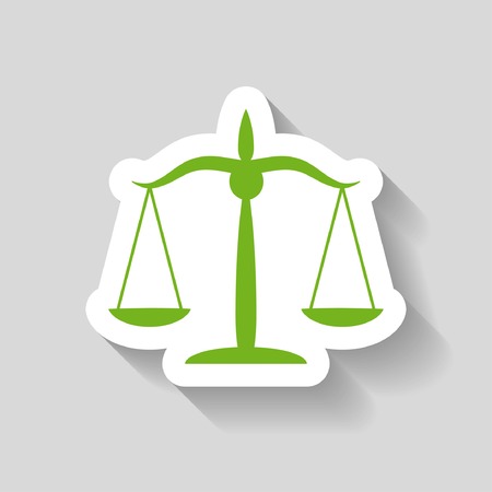 Pictograph of justice scalesのイラスト素材