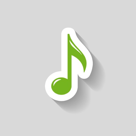 Pictograph of music noteのイラスト素材