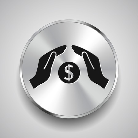 Pictograph of money in handのイラスト素材