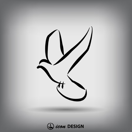 Pictograph of birdのイラスト素材