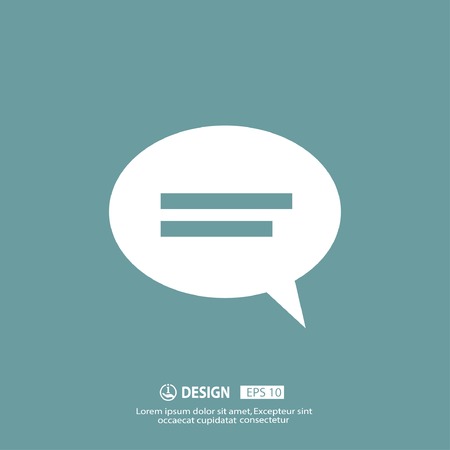 Pictograph of message or chatのイラスト素材