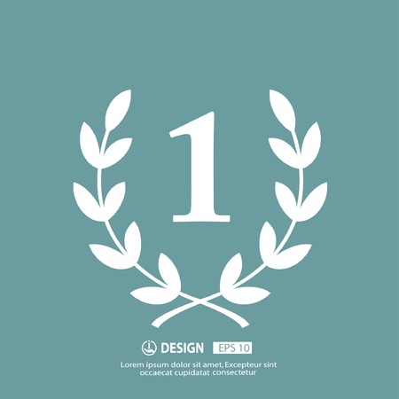 Pictograph of laurel wreathのイラスト素材