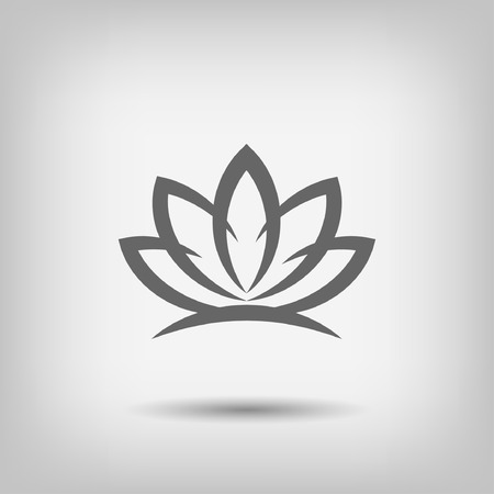 Pictograph of lotusのイラスト素材