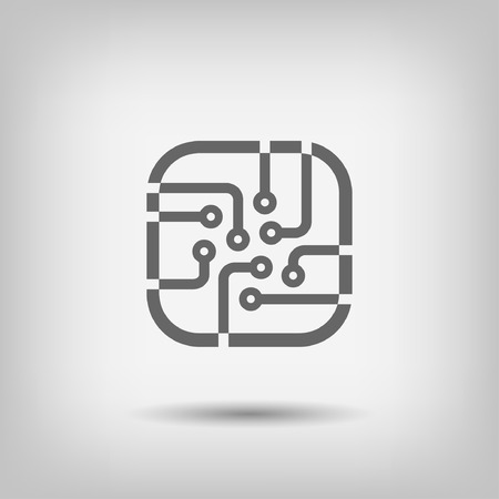 Pictograph of circuit boardのイラスト素材