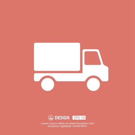 Pictograph of truckのイラスト素材