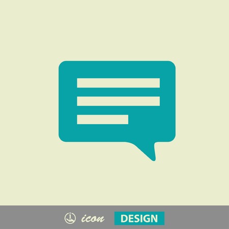 Pictograph of message or chatのイラスト素材