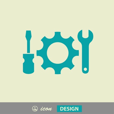 Pictograph of gearのイラスト素材