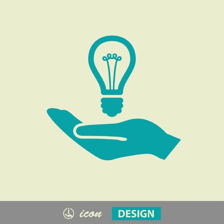 Pictograph of light bulbのイラスト素材