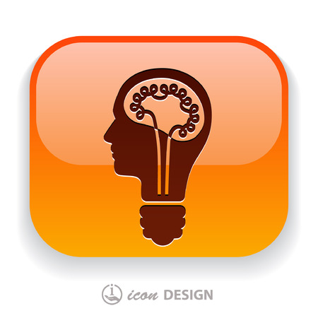 Pictograph of bulb conceptのイラスト素材