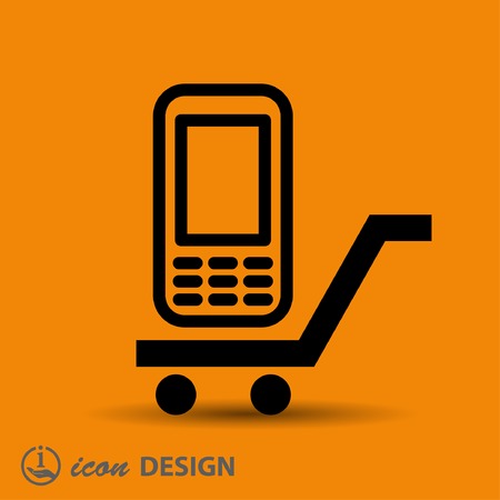 Pictograph of mobileのイラスト素材