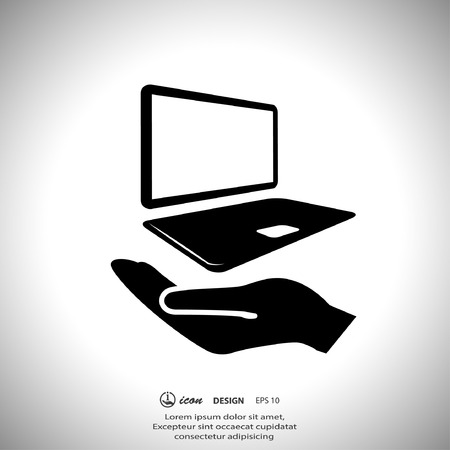 Pictograph of computerのイラスト素材