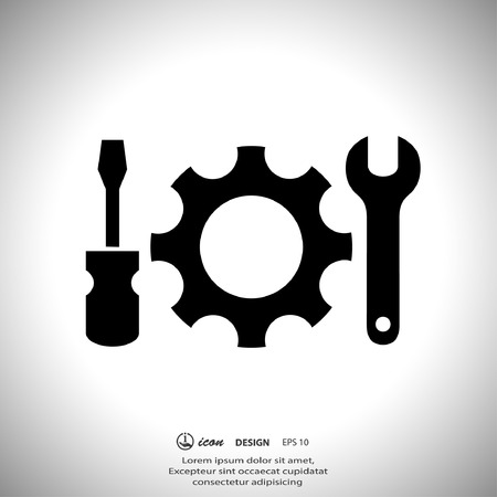 Pictograph of gearのイラスト素材