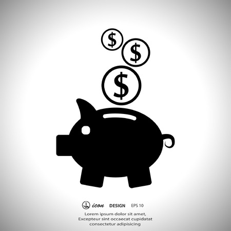 Pictograph of moneyboxのイラスト素材