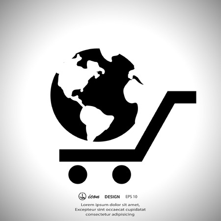 Pictograph of globeのイラスト素材