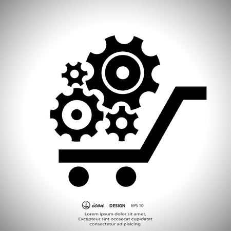 Pictograph of gearのイラスト素材