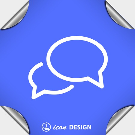 Pictograph of message or chatのイラスト素材