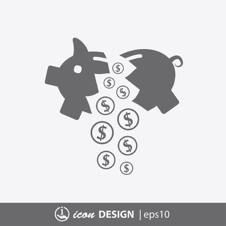 Pictograph of moneyboxのイラスト素材