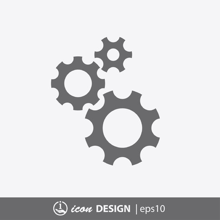 Pictograph of gearsのイラスト素材
