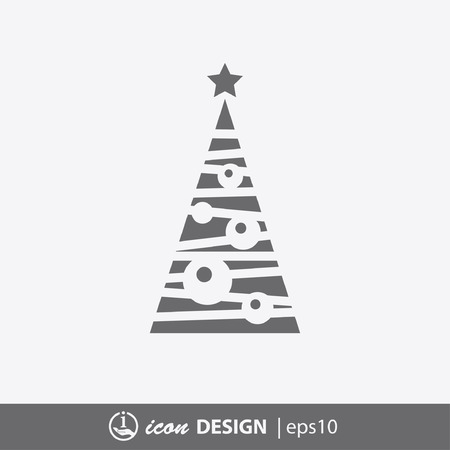 Pictograph of christmas treeのイラスト素材