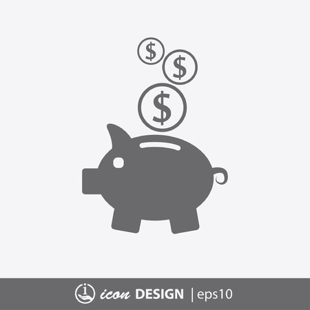Pictograph of moneyboxのイラスト素材