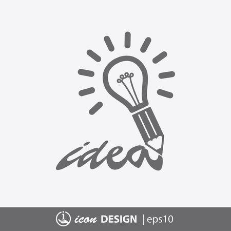Pictograph of idea light bulbのイラスト素材