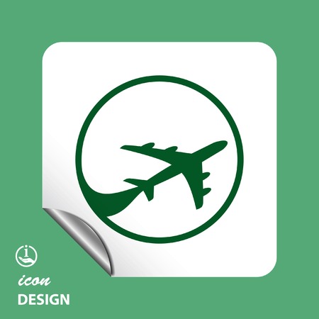 Pictograph of airplaneのイラスト素材