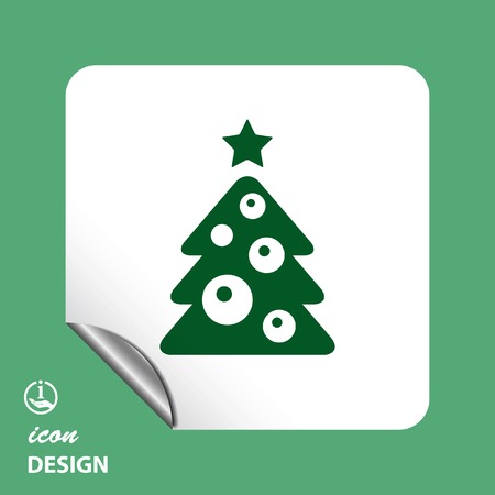 Pictograph of christmas treeのイラスト素材