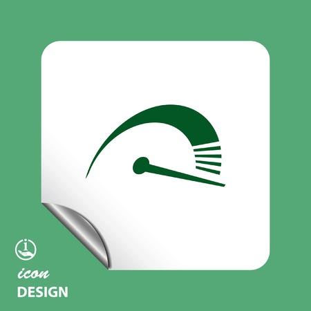 Pictograph of speedometerのイラスト素材