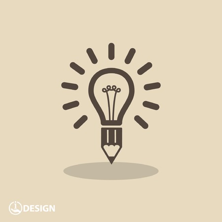 Pictograph of light bulbのイラスト素材