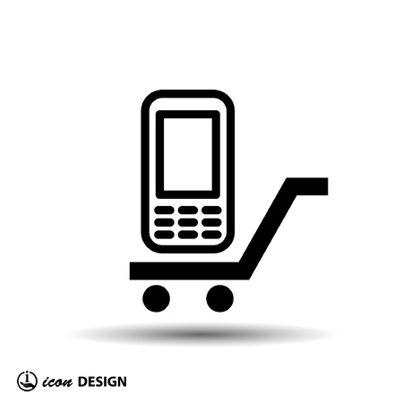 Pictograph of mobileのイラスト素材