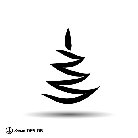 Pictograph of christmas treeのイラスト素材