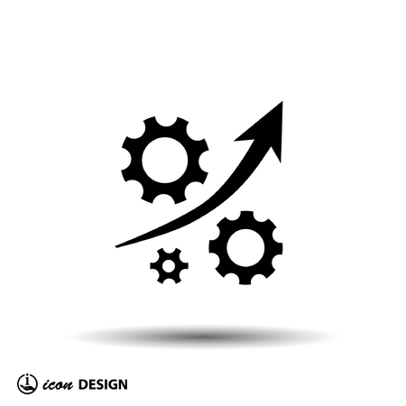 Pictograph of gearのイラスト素材