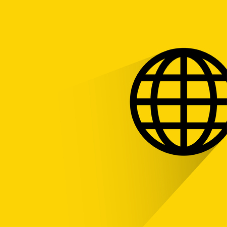 Background with pictograph of globeのイラスト素材