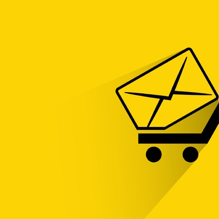 Background with pictograph of mailのイラスト素材