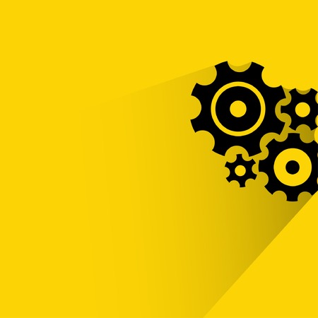 Background with pictograph of gearのイラスト素材