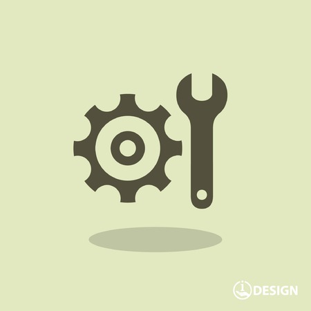 Pictograph of gearのイラスト素材