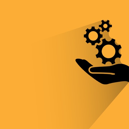 Pictograph of gearのイラスト素材