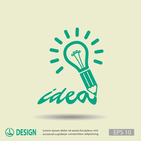 Pictograph of light bulbのイラスト素材