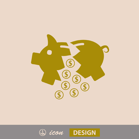 Pictograph of moneyboxのイラスト素材